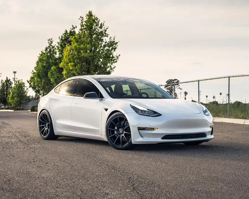 Tesla Model 3 White/Blue